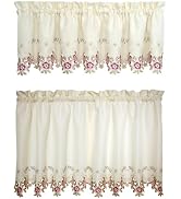 Today's Curtain Verona Reverse Embroidery Tier, 30