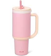 Ello Oasis Tumbler with Handle &amp; Retracting Straw | Reusable Insulated Stainless Steel Cup 100% L...