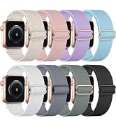 Brigtlaiff 8 Pack Bands Compatible with Apple Watch Band 38mm 40mm 41mm 42mm 44mm 45mm 46mm 49mm ...
