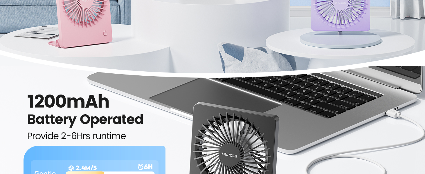 1200mAh Battery Operated Fan