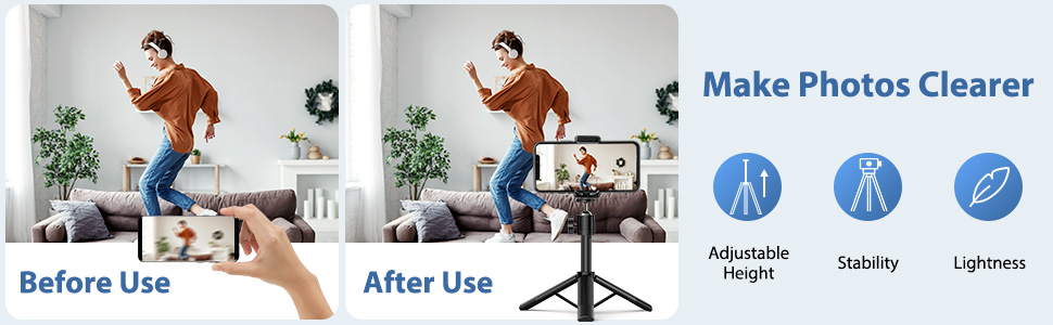 Adjustable Heights with 360° Swivel Head