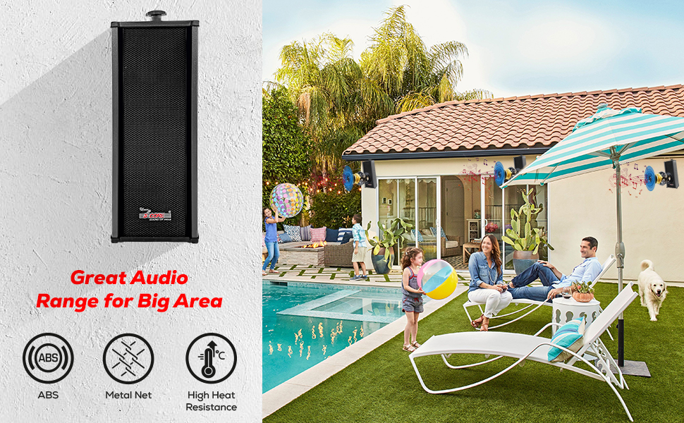 outdoor speaker,wall mount speakers,outdoor speakers wired waterproof,surround sound speaker