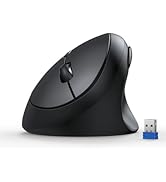 TECKNET Ergonomic Mouse, 4800 DPI 5 Adjustable DPI Levels, Wireless Vertical Mouse, 6 Buttons, 2....