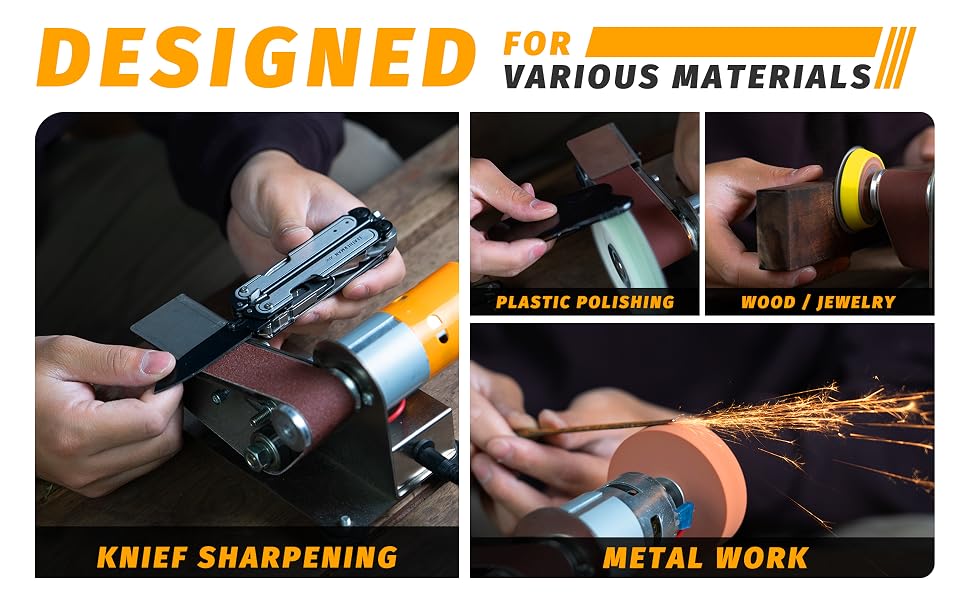 belt sander for metal working