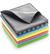 Microfiber Cleaning Cloths Combo, Highly Absorbent Kitchen Towels Set, Reusable Softer Cloth for ...