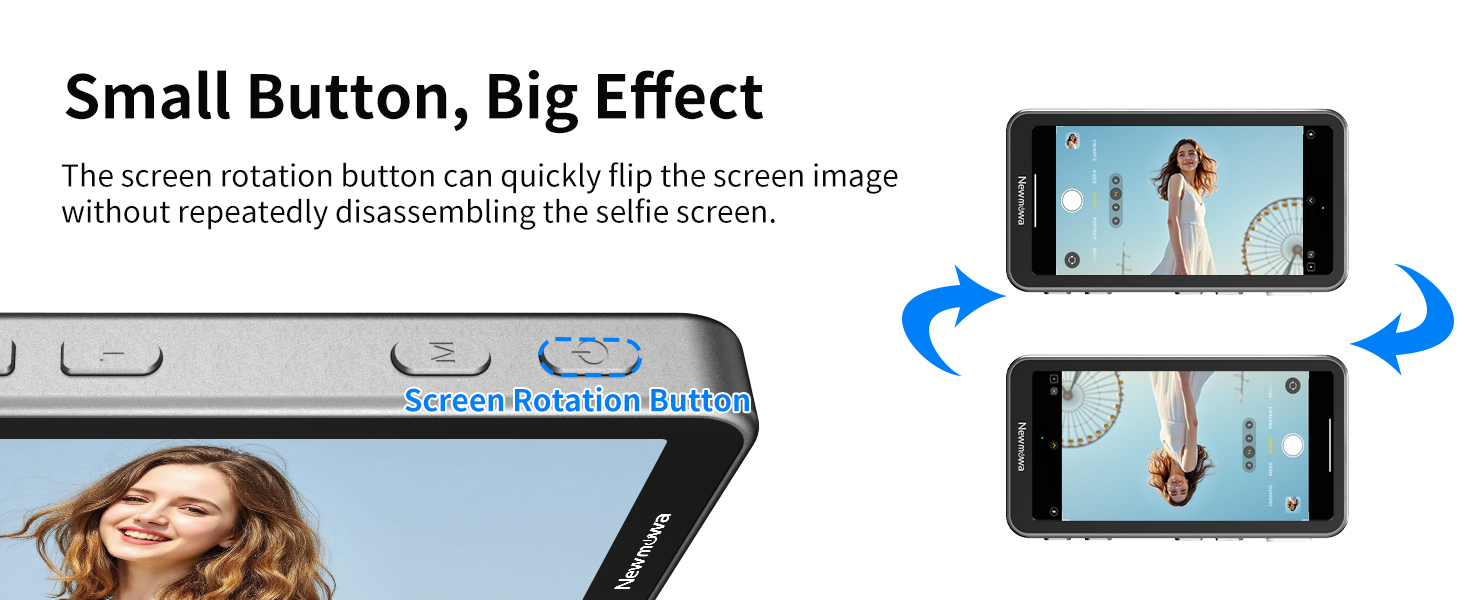 phone vlog selfie monitor screen