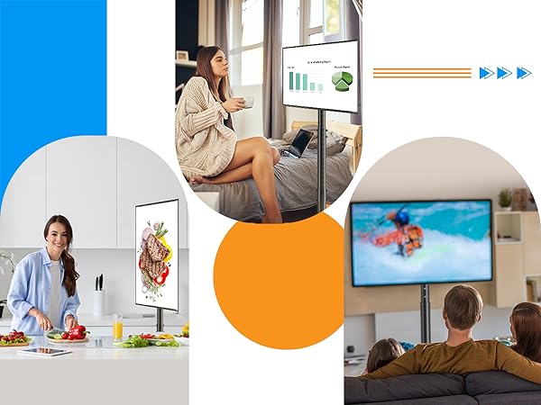 tv stand on wheels for indoor outdoor use