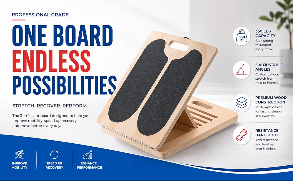 one board - endless possibilities: Slant Board for Exercise