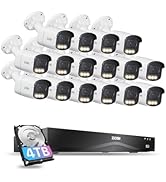 ZOSI 4K 8MP 16CH PoE Security Camera System, 16 x 3K 5MP C186 Aurora Lux True Full Color Night Vi...