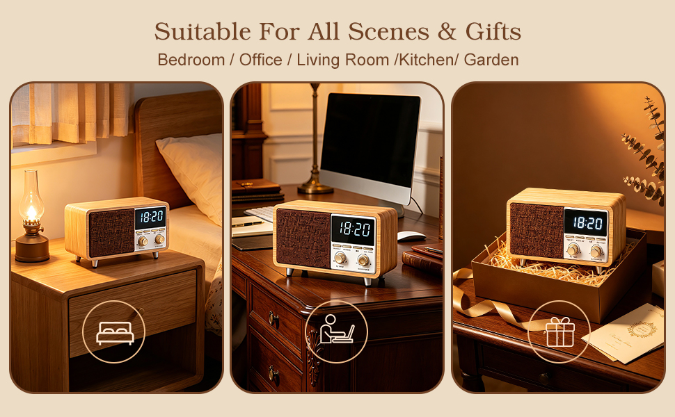Clcok alarm radio speaker