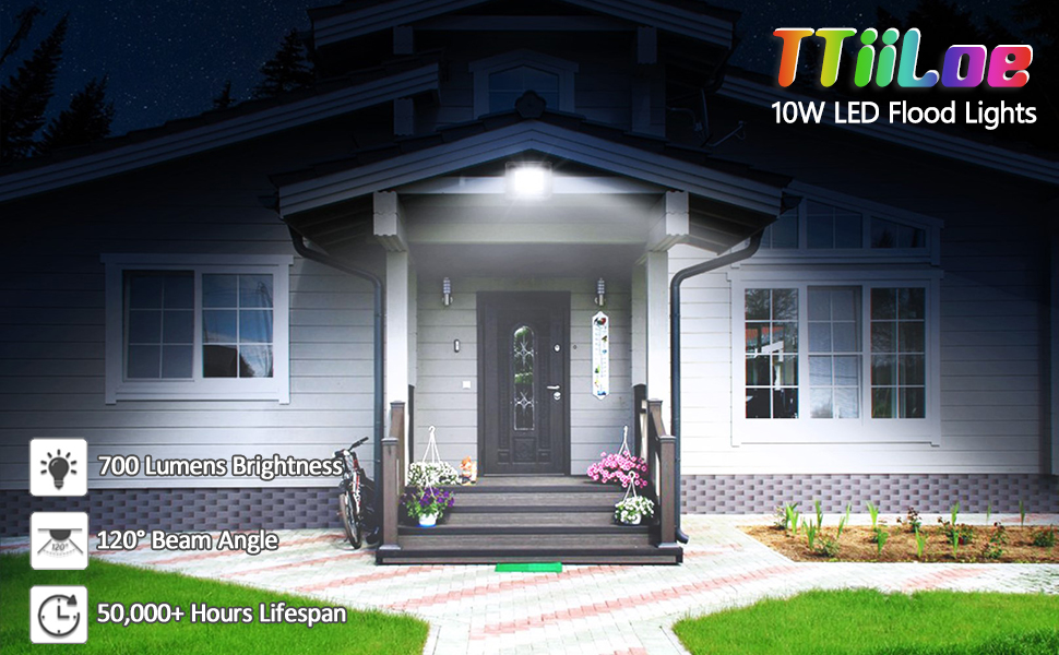 TTiiLoe 10W LED Flood Lights