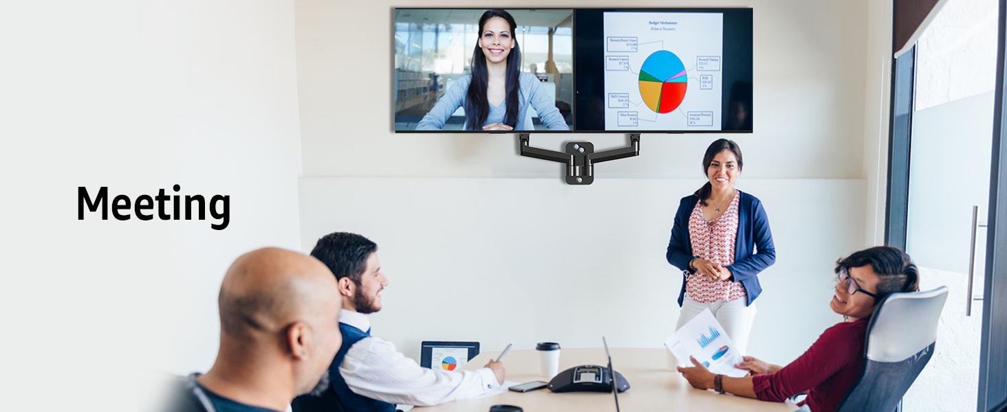 dual monitor wall mount