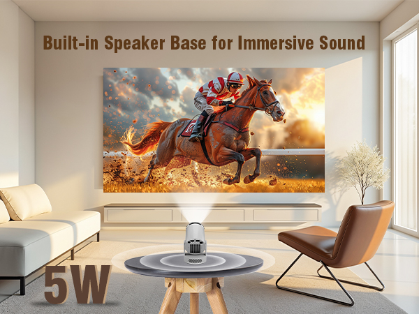Built-in 5w Speaker