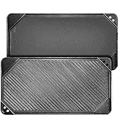 GGC Cast Iron Reversible Griddle, Double-sided Griddle pan for Indoor and Outdoor Cooking, 20 x 1...