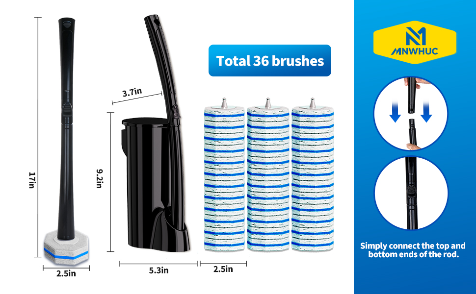 Disposable Toilet Bowl Brush 2