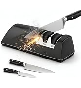 Shammgria Professional Electric Kitchen Knife Sharpener - 3 Stage 3M Diamond Sharpening System wi...