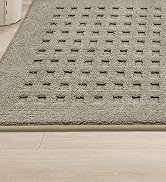BEQHAUSE Dirt Trapper Door Mat 20" x 32", Waffle Door Mats Indoor Entrance, Dog Doormats for Mud ...