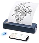 iDPRT MT890 Portable Wireless Printer - Bluetooth Inkless Printer for Travel, Thermal Mobile Prin...