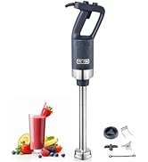 VEVOR Commercial Immersion Blender, 500W Heavy Duty Hand Mixer, 16 inch Stepless Variable Speed M...