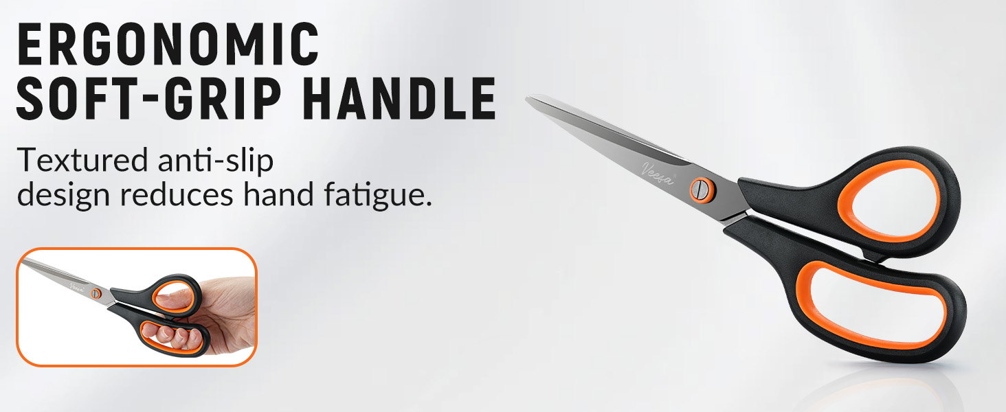 Ergonomic Soft-Grip Handles