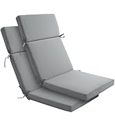 Enipate 2 Pack Outdoor High Back Chair Cushion, Weather Resistant Adirondack Rocking Chair Cushio...