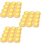 Aignis 36pcs Flameless LED Floating Candles Battery Operated, 120+ Hours Glow Time, 3 Inch Ivory ...