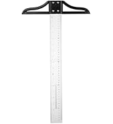 Totority T Square Ruler 20.7 Inch Acrylic Drafting and Woodworking Measuring Tool with Detachable...