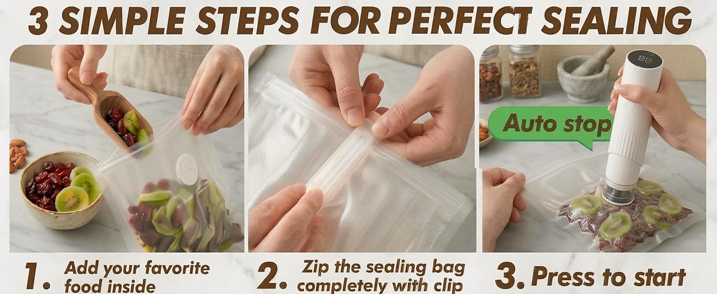 Handheld Vacuum Sealers Easy to Use