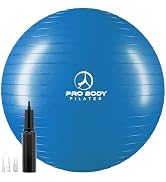 ProBody Pilates Exercise Ball - Multiple Sizes Gym Grade Balance Ball for Fitness, Yoga, Workout,...