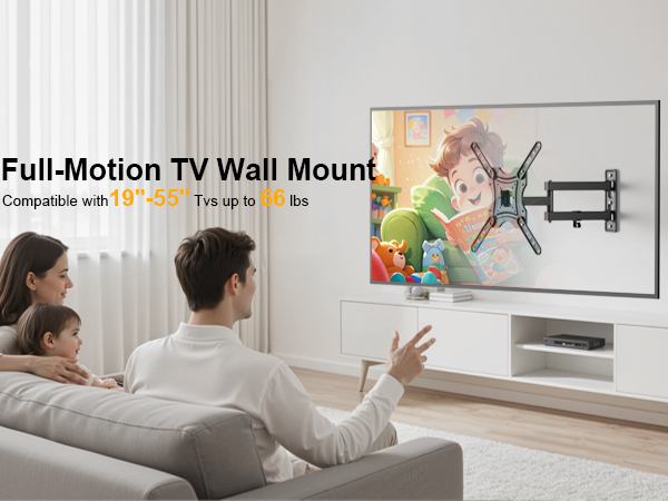 full motion tv wall mount