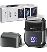 Telfun Mini Electric Foil Shavers for Men, Portable Men's Travel Facial Hair Groomer, USB-C Elect...