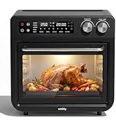 SMIRLY Digital Air Fryer Toaster Oven Combo, 27QT Convection Countertop Oven, 10-in-1 Multi-Funct...