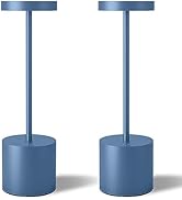 TBBGA Cordless Table Lamps Set of 2, 5000mAh Rechargeable Battery Powered Lamp, 3 Color Stepless ...