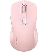 TECKNET Bluetooth Mouse, [ USB + BT1 + BT2 ] Wireless Mouse for Laptop, Silent Click, Full-Size, ...
