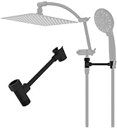Hibbent All Metal Shower Head Holder - Solid Brass Adjustable Bracket for Handheld Showerhead, Wa...