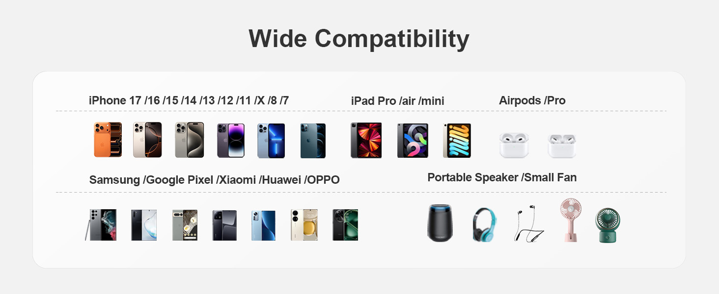 portable charger with built in cable