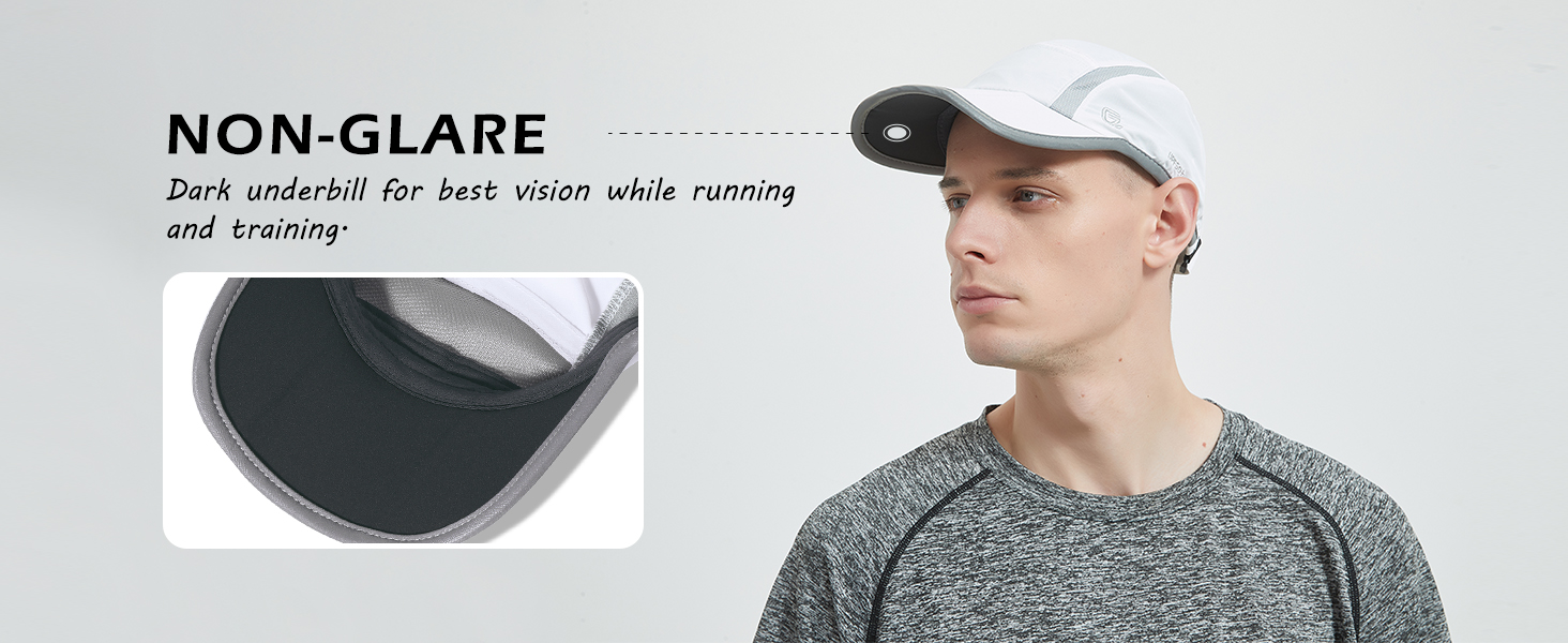 NON-GLARE UNDERVISOR FOR RUNNING