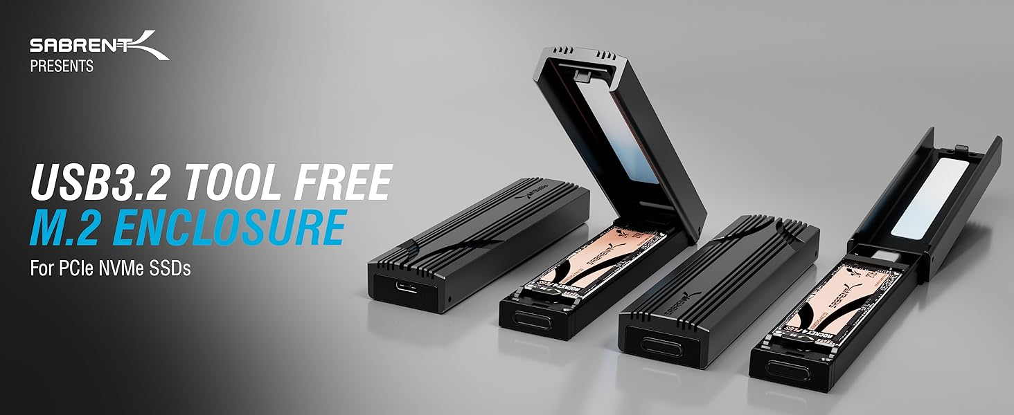 USB3.2 TOOL FREE M.2 ENCLOSURE