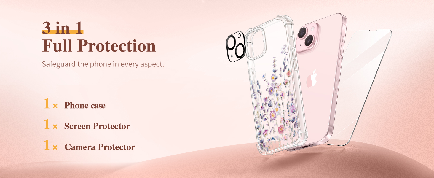 GVIEWIN Case Compatible with iPhone 15