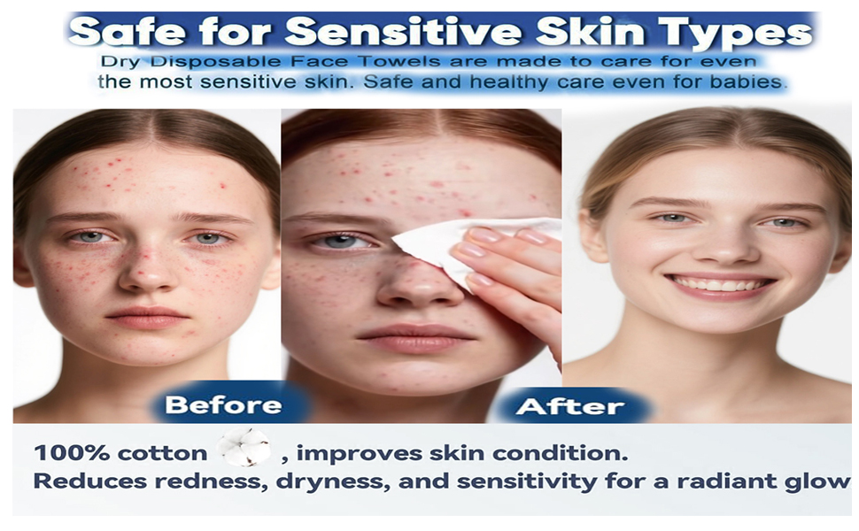 Face Wipes,Facial Cleansing Wipes,Makeup Removing Wipes,