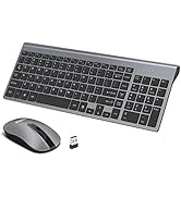 LeadsaiL Wireless Keyboard and Mouse Combo Wireless Mouse and Keyboards Cordless USB Computer Key...
