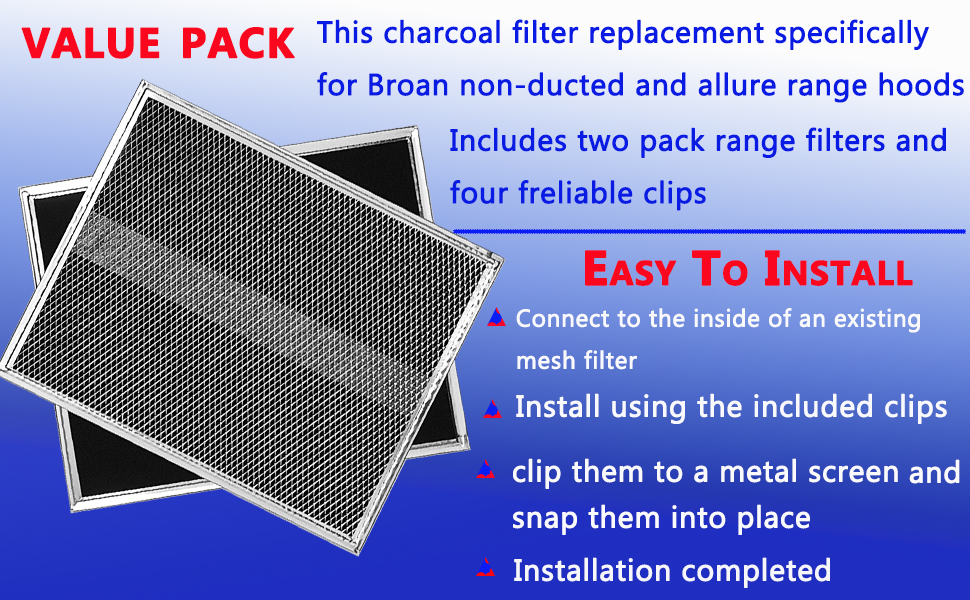 range hood filters of S99010308 BPSF30 easy to install
