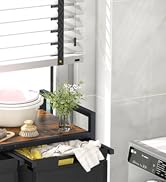 Huhote Laundry Hamper, double Laundry Basket, Laundry Sorter with Top Shelf &amp; 2 Removable Washabl...