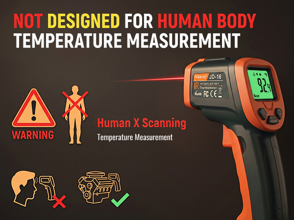 NOT for human-body temperature measurement