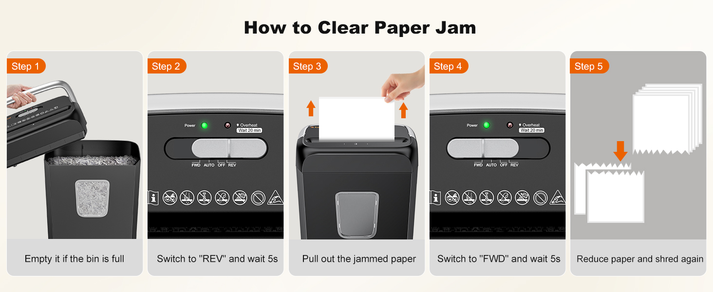 Bonsaii Paper Shredder for Home Use
