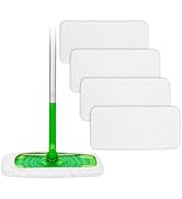 Ashsajkd Thickened Fiber Mop Refill Cleaning Pad - Compatible with Swiffer Sweeper Wet mops, has ...