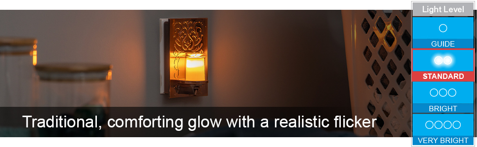 Amber Candle Glow