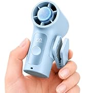 Sovrelon Portable Clip-On Mini Fan with Ice Cooler,Turbo Personal Handheld Mini Fan 3000mAh Recha...