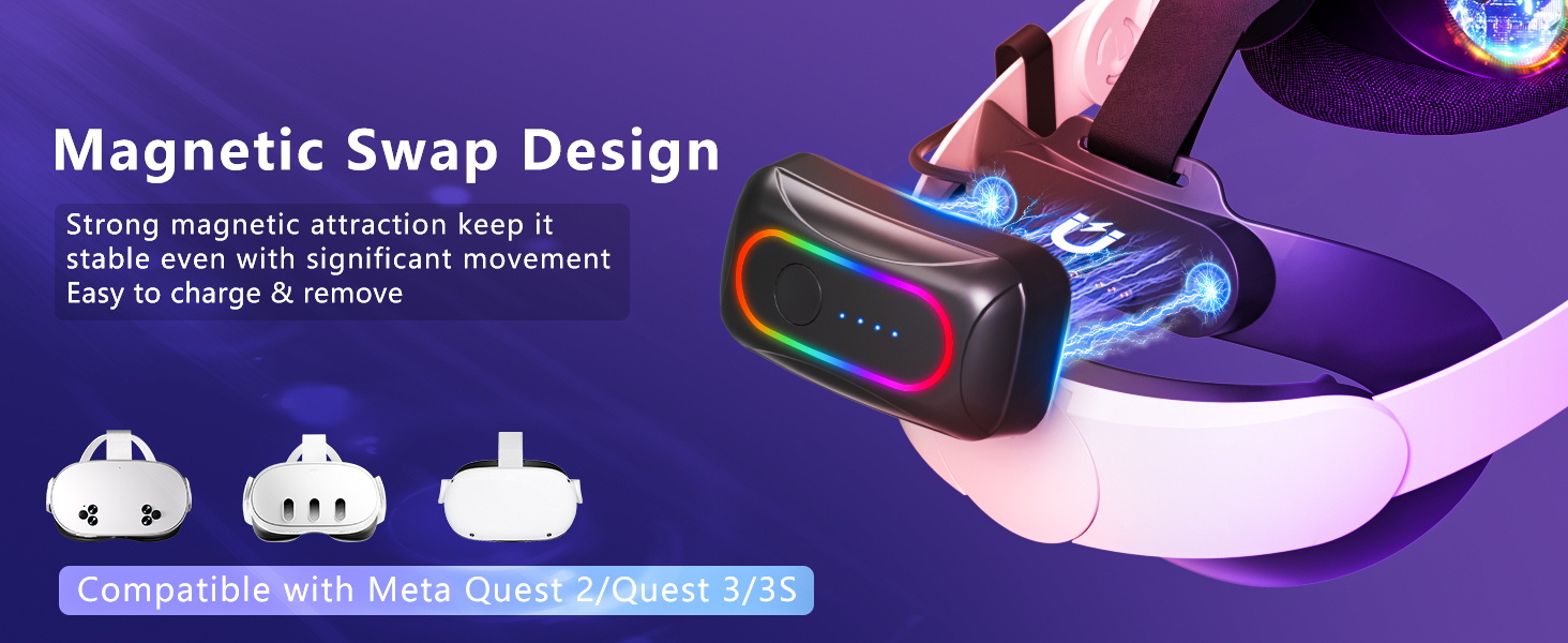 Innovative Magnetic Battery Design Support single handed replacement operation