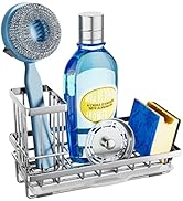 SWTYMIKI Multifunctional Kitchen Sink Caddy - Sponge Holder, Kitchen Sink Organzier and Storage w...